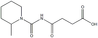 4-[(2-methylpiperidin-1-yl)carbonylamino]-4-oxobutanoic acid Struktur