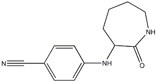 4-[(2-oxoazepan-3-yl)amino]benzonitrile Struktur