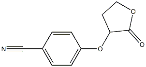 4-[(2-oxooxolan-3-yl)oxy]benzonitrile Struktur