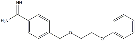 4-[(2-phenoxyethoxy)methyl]benzenecarboximidamide Struktur