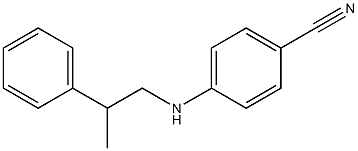 4-[(2-phenylpropyl)amino]benzonitrile Struktur