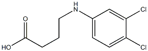 4-[(3,4-dichlorophenyl)amino]butanoic acid Struktur