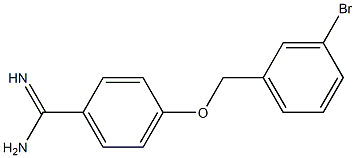 4-[(3-bromobenzyl)oxy]benzenecarboximidamide Struktur