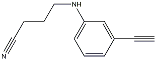 4-[(3-ethynylphenyl)amino]butanenitrile Struktur