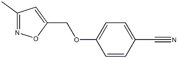 4-[(3-methyl-1,2-oxazol-5-yl)methoxy]benzonitrile Struktur