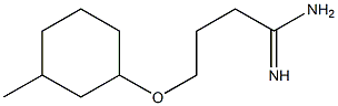 4-[(3-methylcyclohexyl)oxy]butanimidamide Struktur