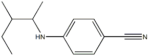 4-[(3-methylpentan-2-yl)amino]benzonitrile Struktur