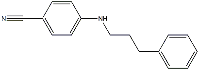 4-[(3-phenylpropyl)amino]benzonitrile Struktur