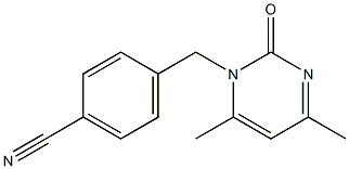 4-[(4,6-dimethyl-2-oxopyrimidin-1(2H)-yl)methyl]benzonitrile Struktur