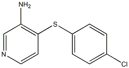 4-[(4-chlorophenyl)sulfanyl]pyridin-3-amine Struktur