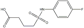 4-[(4-fluorophenyl)sulfamoyl]butanoic acid Struktur