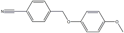 4-[(4-methoxyphenoxy)methyl]benzonitrile Struktur