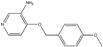 4-[(4-methoxyphenyl)methoxy]pyridin-3-amine Struktur