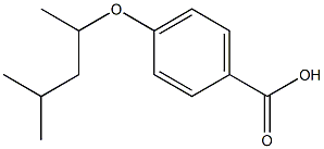 4-[(4-methylpentan-2-yl)oxy]benzoic acid Struktur