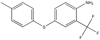 4-[(4-methylphenyl)sulfanyl]-2-(trifluoromethyl)aniline Struktur