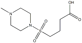 4-[(4-methylpiperazine-1-)sulfonyl]butanoic acid Struktur