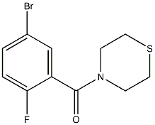 4-[(5-bromo-2-fluorophenyl)carbonyl]thiomorpholine Struktur