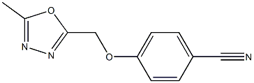 4-[(5-methyl-1,3,4-oxadiazol-2-yl)methoxy]benzonitrile Struktur