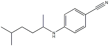 4-[(5-methylhexan-2-yl)amino]benzonitrile Struktur