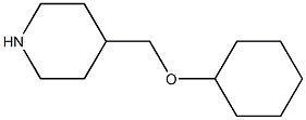 4-[(cyclohexyloxy)methyl]piperidine Struktur