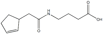 4-[(cyclopent-2-en-1-ylacetyl)amino]butanoic acid Struktur