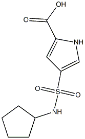 4-[(cyclopentylamino)sulfonyl]-1H-pyrrole-2-carboxylic acid Struktur