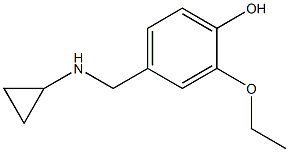 4-[(cyclopropylamino)methyl]-2-ethoxyphenol Struktur