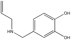 4-[(prop-2-en-1-ylamino)methyl]benzene-1,2-diol Struktur