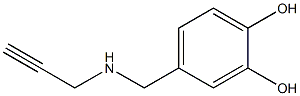 4-[(prop-2-yn-1-ylamino)methyl]benzene-1,2-diol Struktur