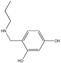 4-[(propylamino)methyl]benzene-1,3-diol Struktur