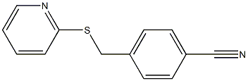 4-[(pyridin-2-ylsulfanyl)methyl]benzonitrile Struktur