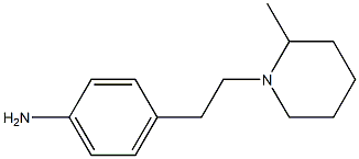 4-[2-(2-methylpiperidin-1-yl)ethyl]aniline Struktur