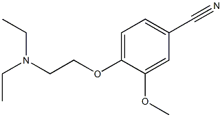 4-[2-(diethylamino)ethoxy]-3-methoxybenzonitrile Struktur