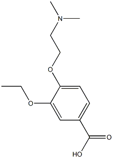 4-[2-(dimethylamino)ethoxy]-3-ethoxybenzoic acid Struktur