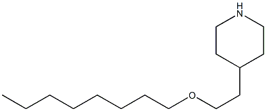 4-[2-(octyloxy)ethyl]piperidine Struktur