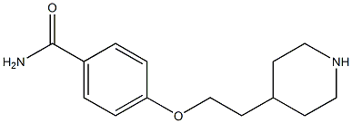 4-[2-(piperidin-4-yl)ethoxy]benzamide Struktur