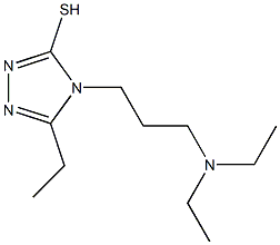 4-[3-(diethylamino)propyl]-5-ethyl-4H-1,2,4-triazole-3-thiol Struktur