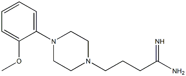 4-[4-(2-methoxyphenyl)piperazin-1-yl]butanimidamide Struktur