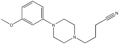 4-[4-(3-methoxyphenyl)piperazin-1-yl]butanenitrile Struktur