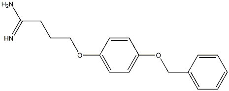 4-[4-(benzyloxy)phenoxy]butanimidamide Struktur