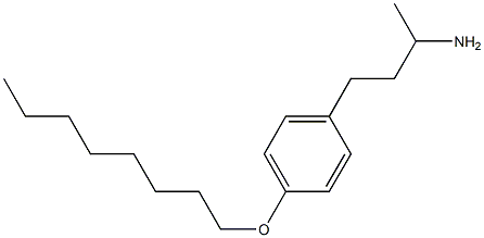 4-[4-(octyloxy)phenyl]butan-2-amine Struktur