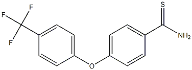 4-[4-(trifluoromethyl)phenoxy]benzene-1-carbothioamide Struktur