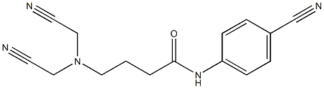 4-[bis(cyanomethyl)amino]-N-(4-cyanophenyl)butanamide Struktur