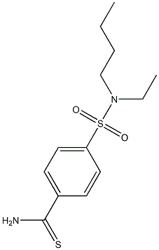 4-[butyl(ethyl)sulfamoyl]benzene-1-carbothioamide Struktur