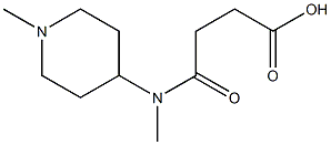 4-[methyl(1-methylpiperidin-4-yl)amino]-4-oxobutanoic acid Struktur