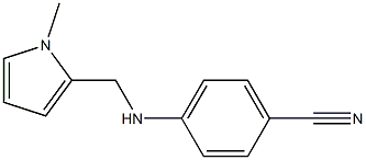 4-{[(1-methyl-1H-pyrrol-2-yl)methyl]amino}benzonitrile Struktur