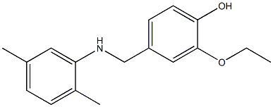 4-{[(2,5-dimethylphenyl)amino]methyl}-2-ethoxyphenol Struktur