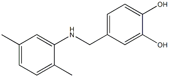 4-{[(2,5-dimethylphenyl)amino]methyl}benzene-1,2-diol Struktur