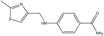 4-{[(2-methyl-1,3-thiazol-4-yl)methyl]amino}benzamide Struktur