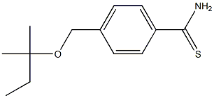 4-{[(2-methylbutan-2-yl)oxy]methyl}benzene-1-carbothioamide Struktur